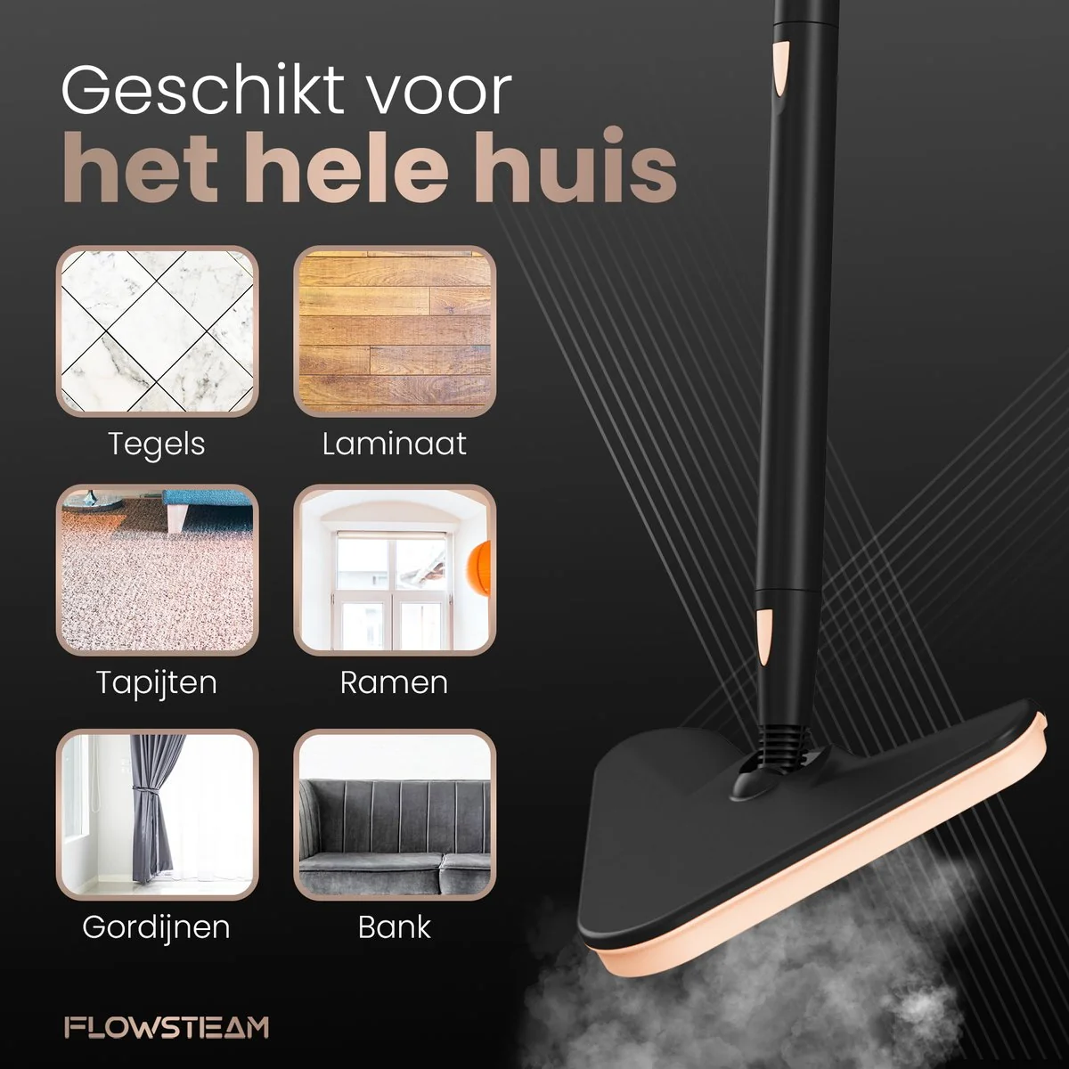 Flowsteam Luxe Stoomreiniger - afbeelding 3
