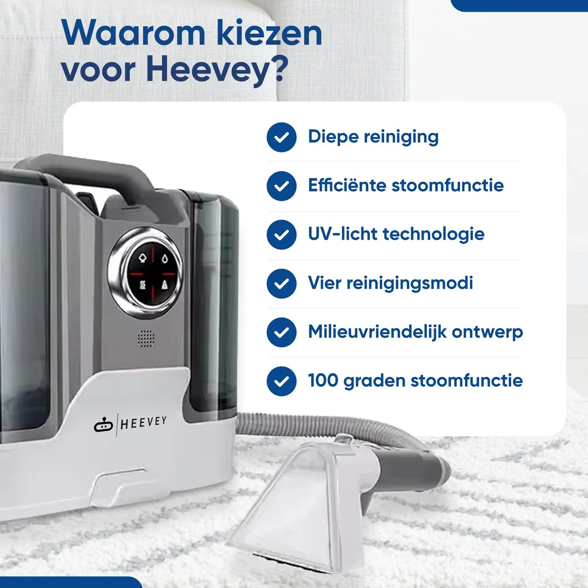 Heevey Tapijtreiniger Pro - afbeelding 2